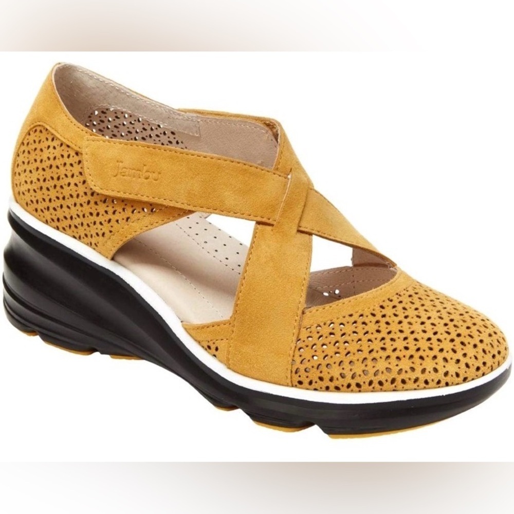 Jambu Women's Belize Casual Wedge Shoe Size 10M